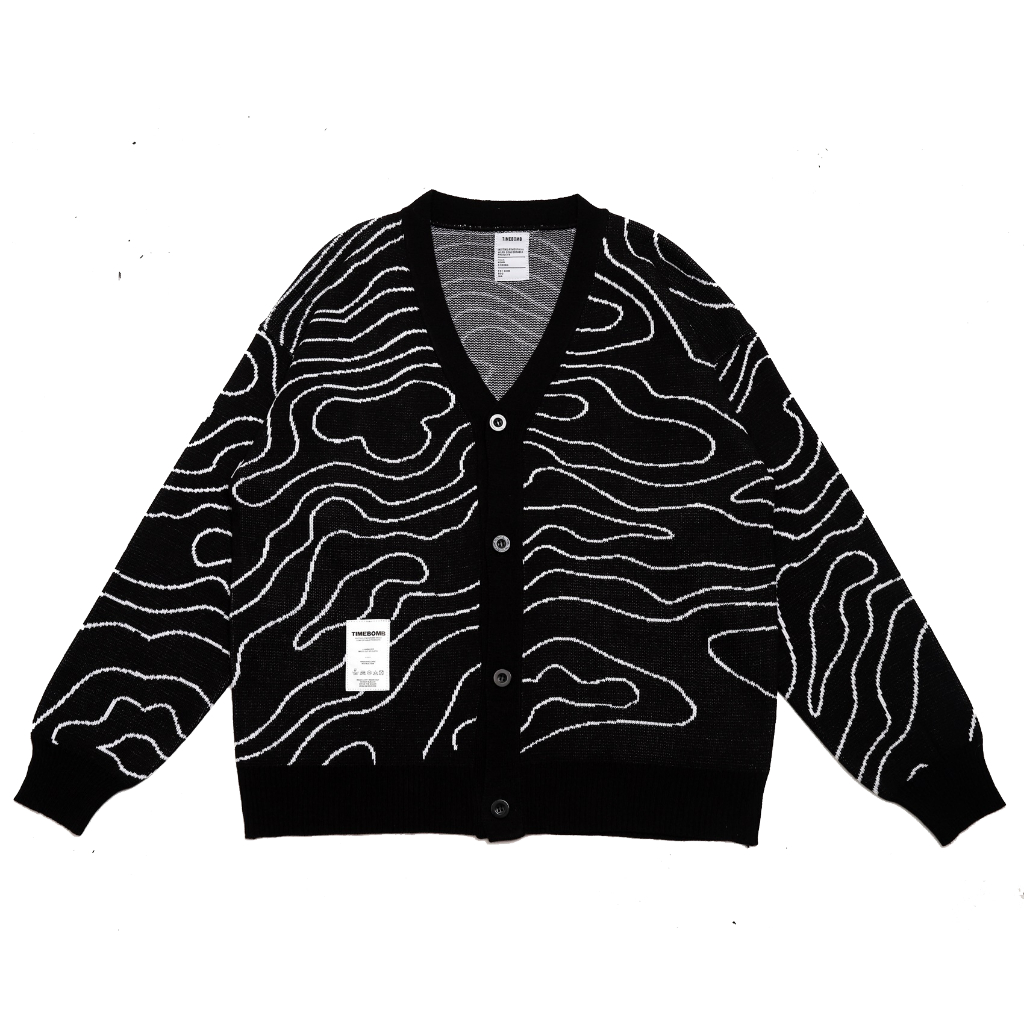 Timebomb Cardigan Knitwear | WAVE ( WHITE )
