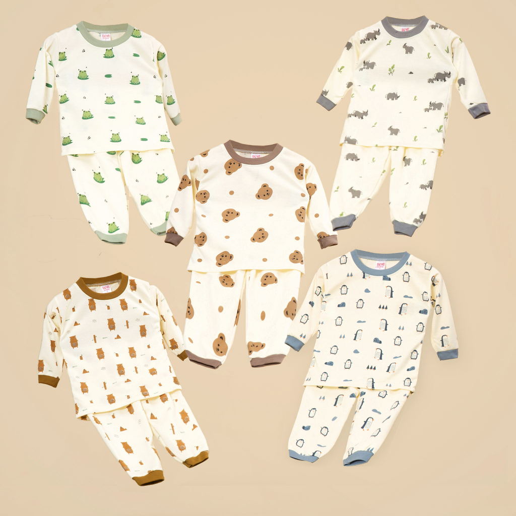 Setelan Anak & Bayi Unisex Animal Sleepwear Pajamas/ Baju Anak Laki Laki / Baju Bayi / Setelan Bayi Laki Laki