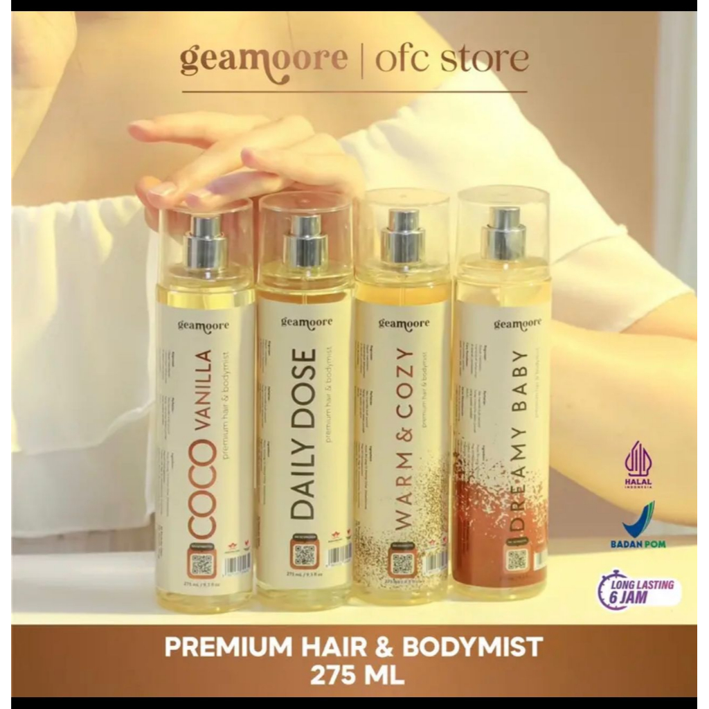 GEAMOORE HAIR AND BODYMIST 275 ML ( PARFUM GENTONG )