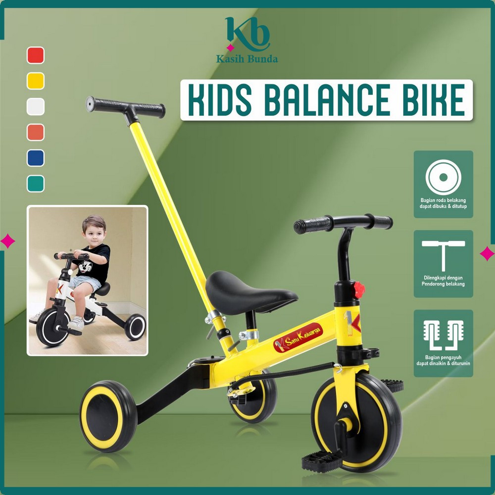 Mainan Sepeda Anak Roda 3 Push Bike 2in1 Sepeda Keseimbangan Anak / Balance Bike Ride On Kids BUNDA M97