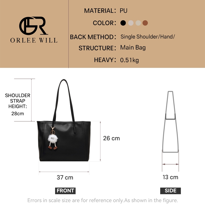 Tas Tote Wanita Jinjing Bahu Kekinian - Totebag Kulit Asli Tas Selempang Wanita KA-B1001