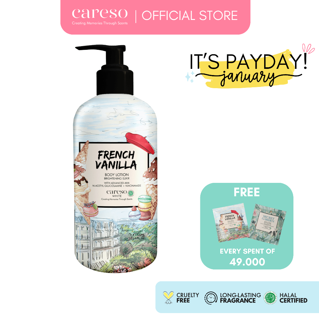 CARESO - Body Lotion - French Vanilla 300ML