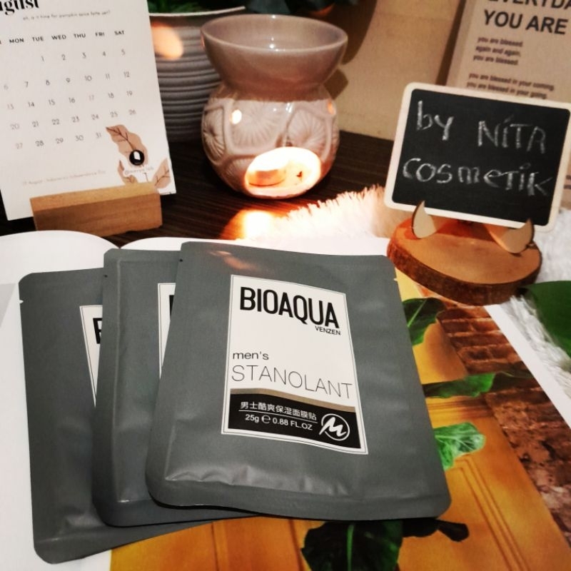 Facemask Men's by Bioaqua - Masker Wajah untuk Laki Laki