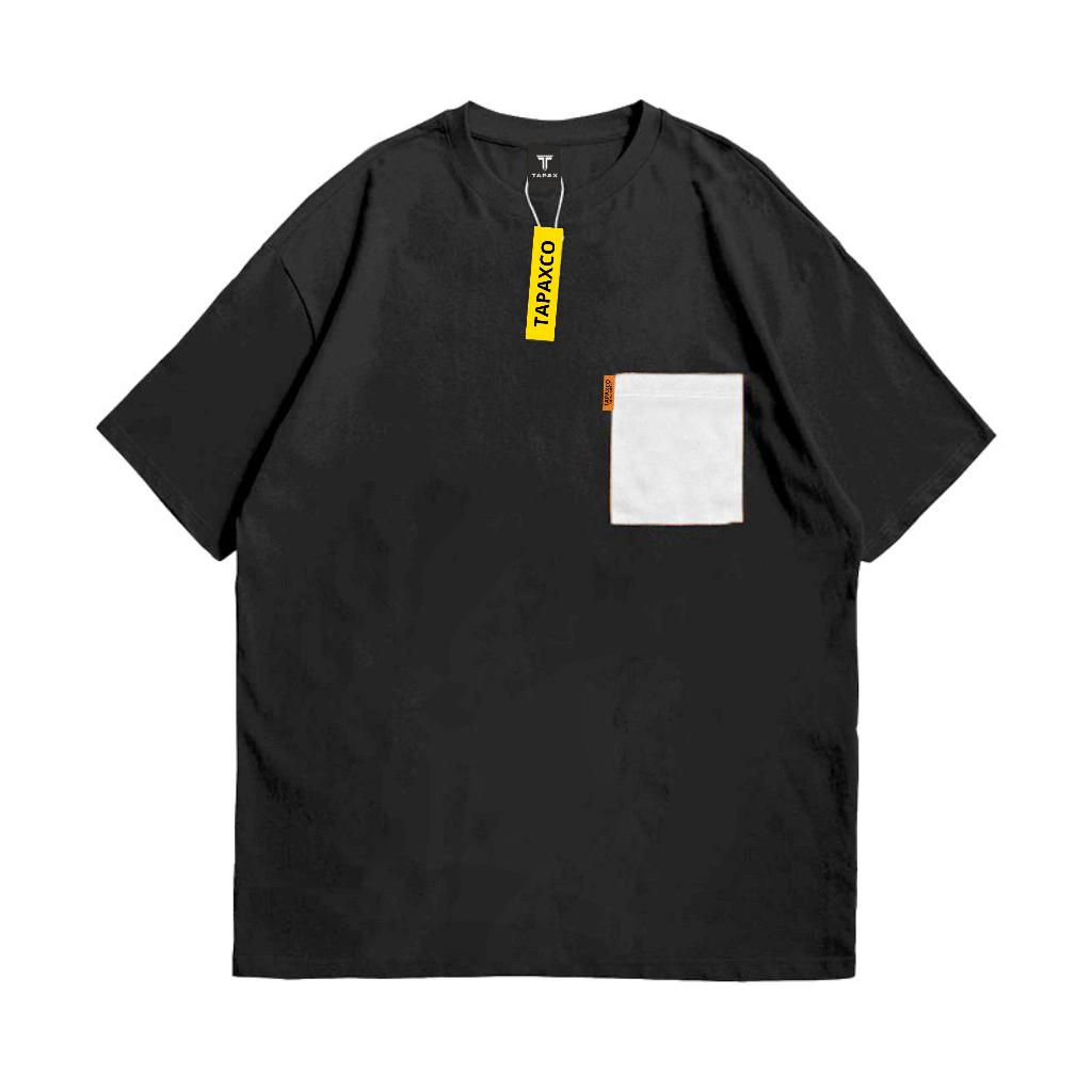 Tapax Kaos T-shirt Oversize Pocket White Cotton Combed 30 S Lengan Pendek