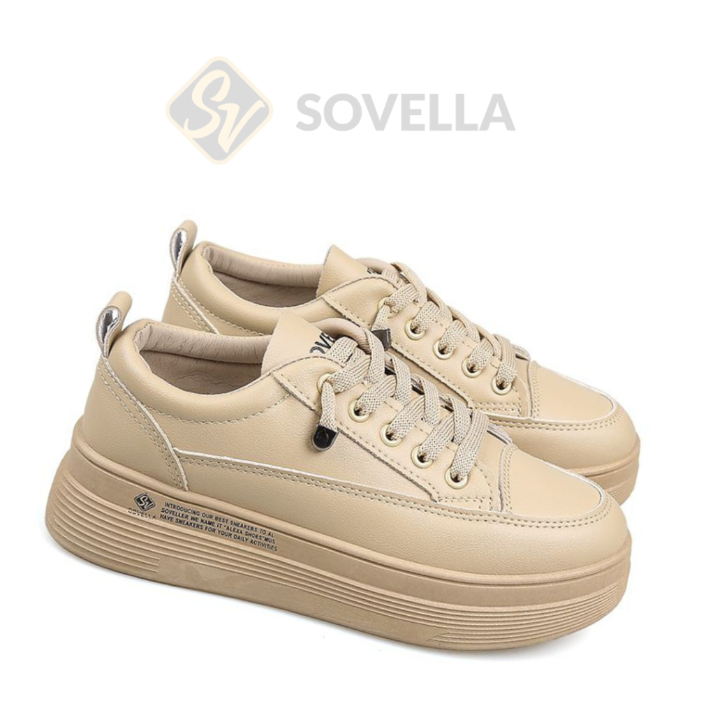 SOVELLA Alexa Sepatu Wanita Sneakers Kulit Casual