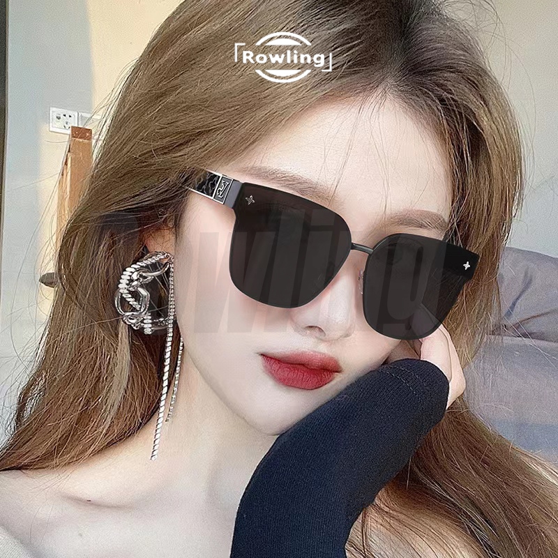 Rowling Kacamata  Hitam Kotak  Wanita Terbaru   Kacamata Sunglasses Import Wanita Kacamata Fashion(ka-466)