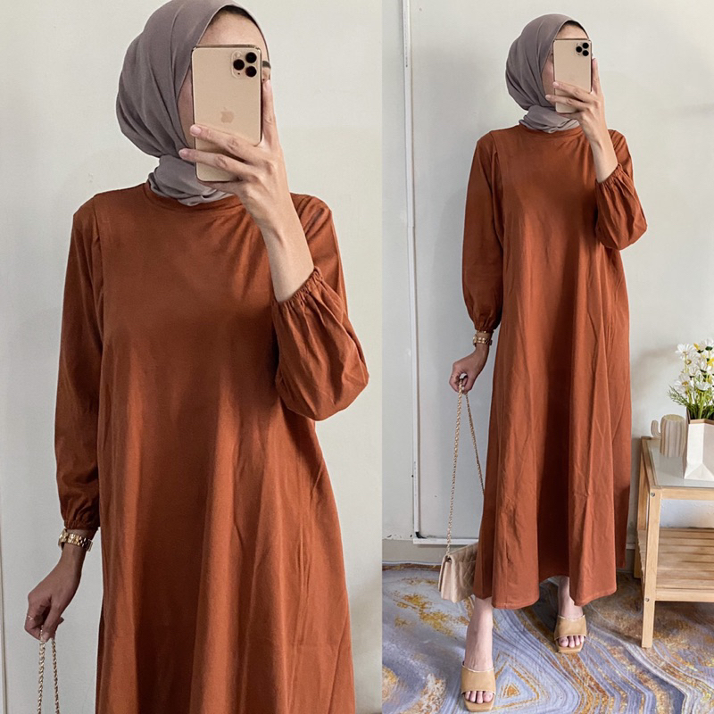 Bianca Dres Kaos Combed Polos Busui Wanita