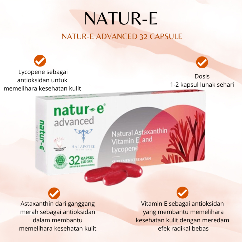 Natur-E Advanced 32s Soft Capsule suplemen / vitamin / vitamine