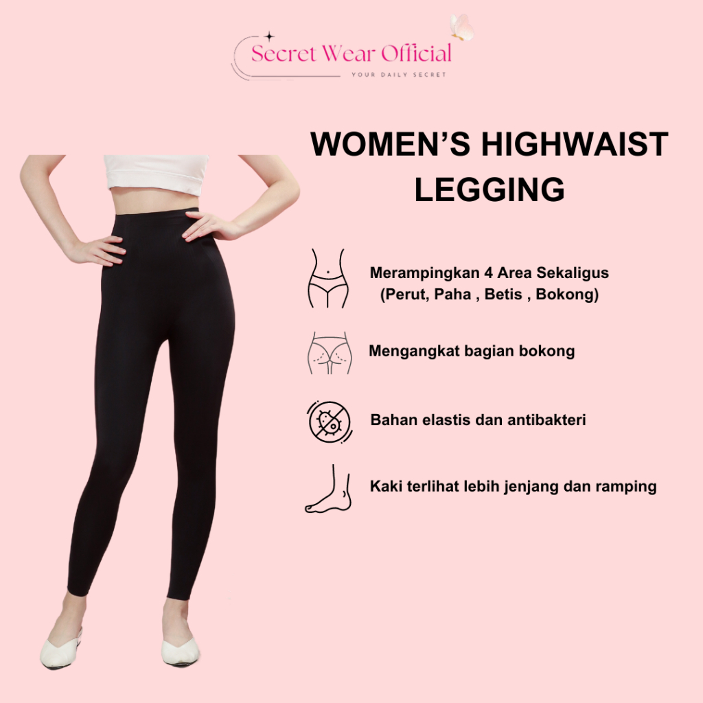Secret Wear Official - Korset Celana Wanita Highwaist Korset Pelangsing Perut Buncit Body Shape Wanita