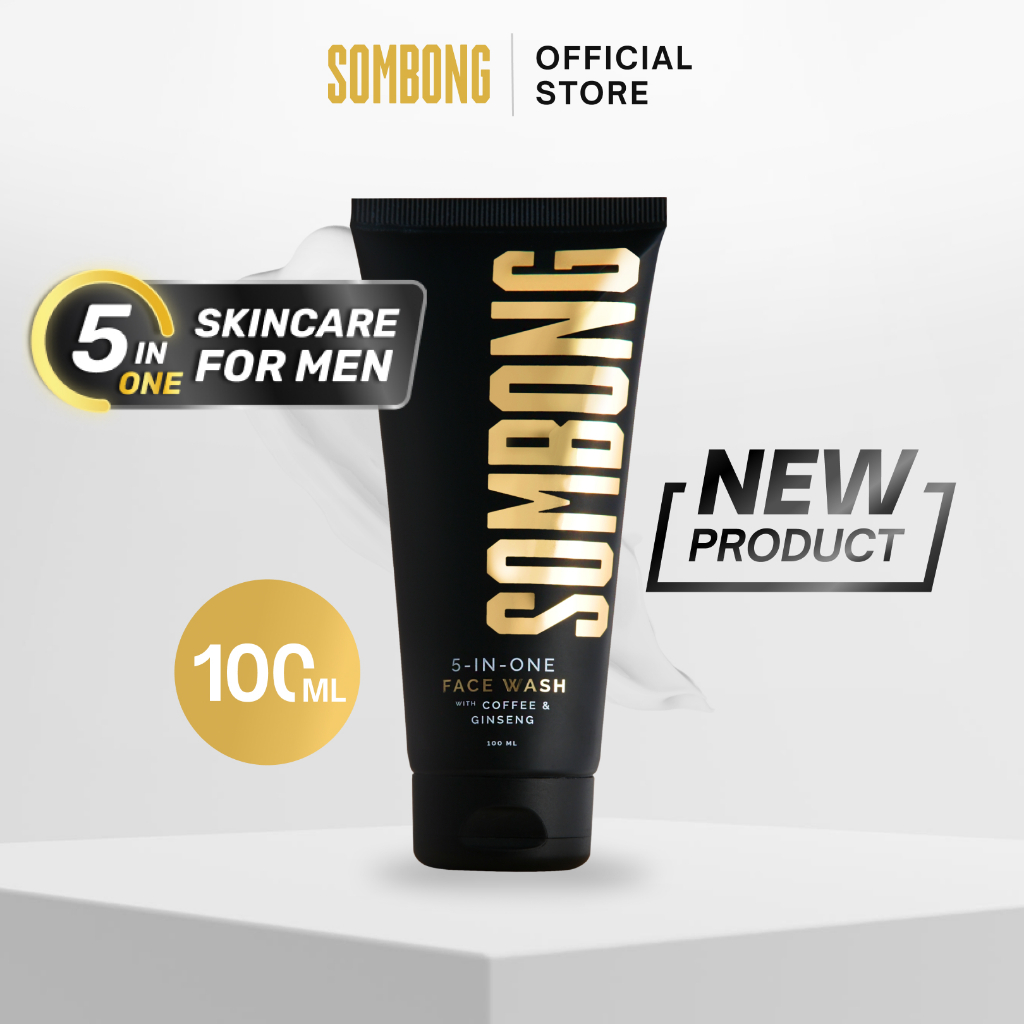 SOMBONG 5-in-1 Face Wash With Coffee & Ginseng 100ml