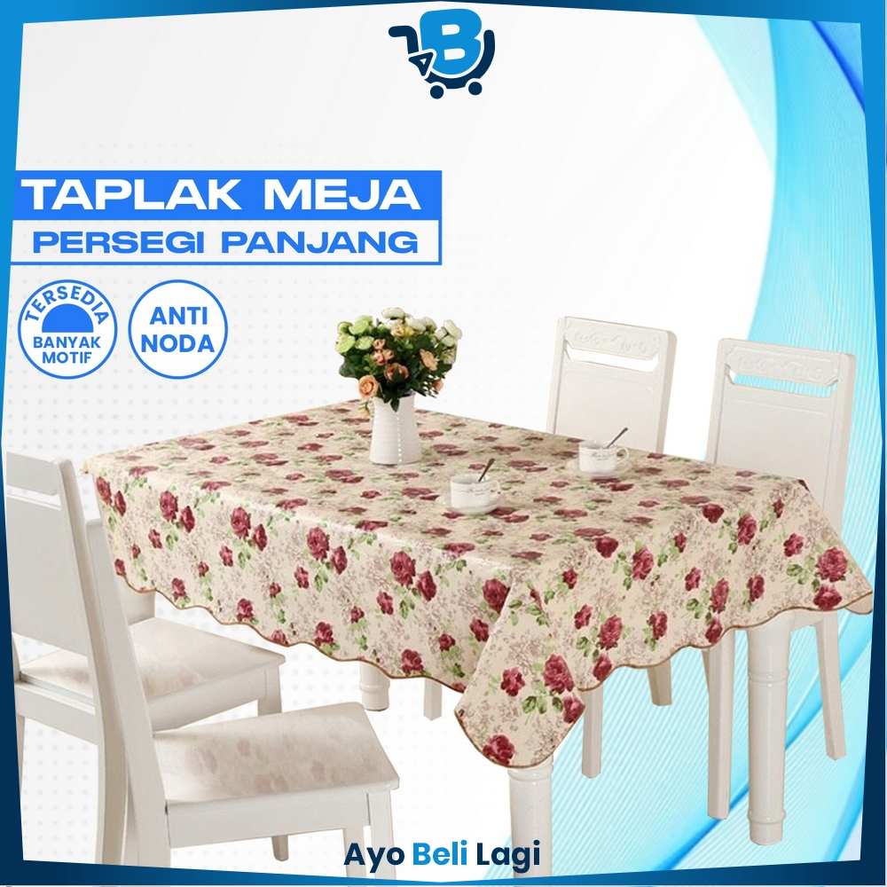 Taplak Meja Makan Anti Air Uk Kecil dan Besar Motif / Alas Meja Taplak Meja Ruang Tamu Multifungsi ABL C120