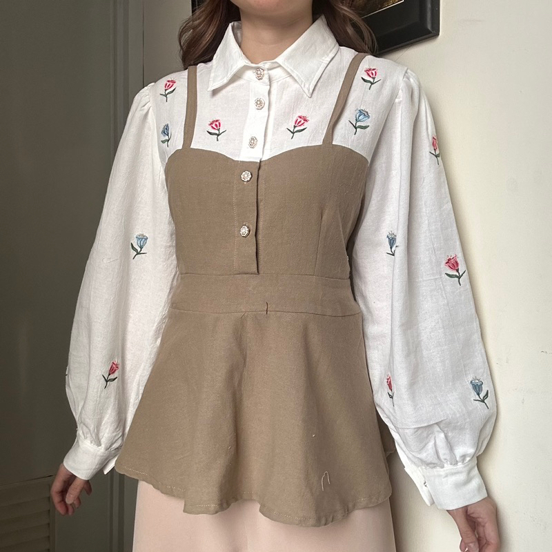 Serena Top atasan blouse kemeja wanita kerja korean Style by Biel the label
