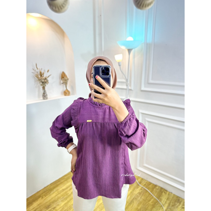 Atasan Chika blouse atasan wanita polos