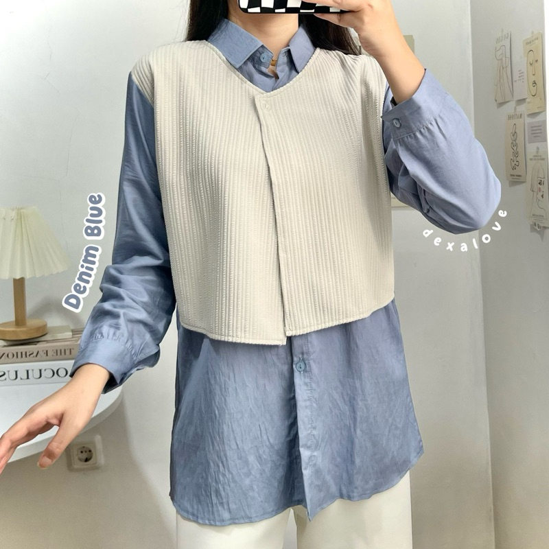 Dexalove - Syifa Kemeja Rompi Wanita