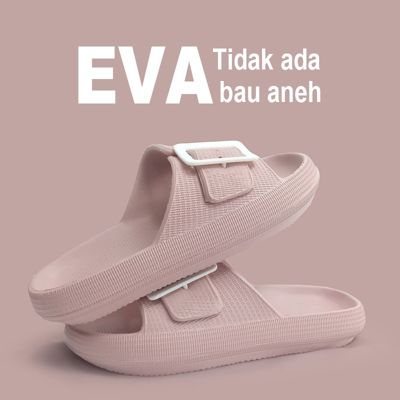 sandal karet wanita sandal crocs wanita Simple Elegan Sendal Selop Wanita sandal slop wanita rumah Anti Slip Slop Jelly