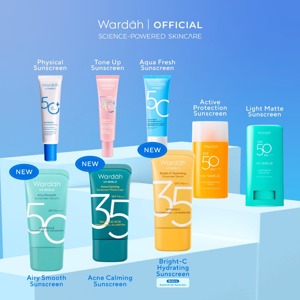 WARDAH UV Shield Sunscreen All Series - SPF 35 SPF 50 - Skincare