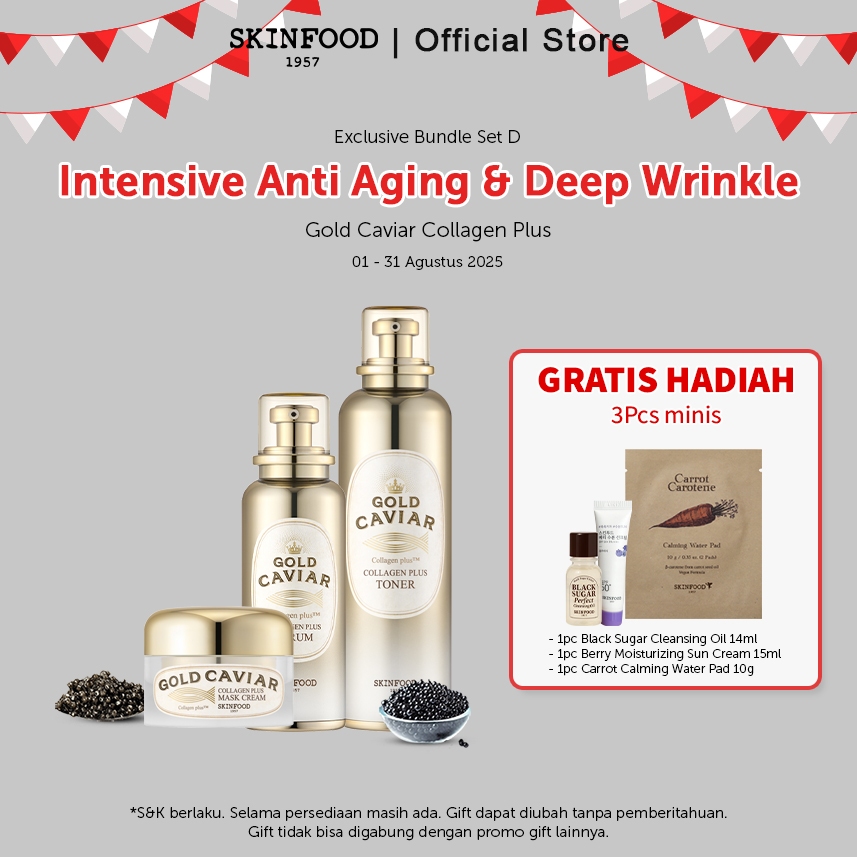 [Exclusive Bundle Set D] - Gold Caviar Collagen Plus Intensif Anti Aging & Deep Wrinkle (3pcs)
