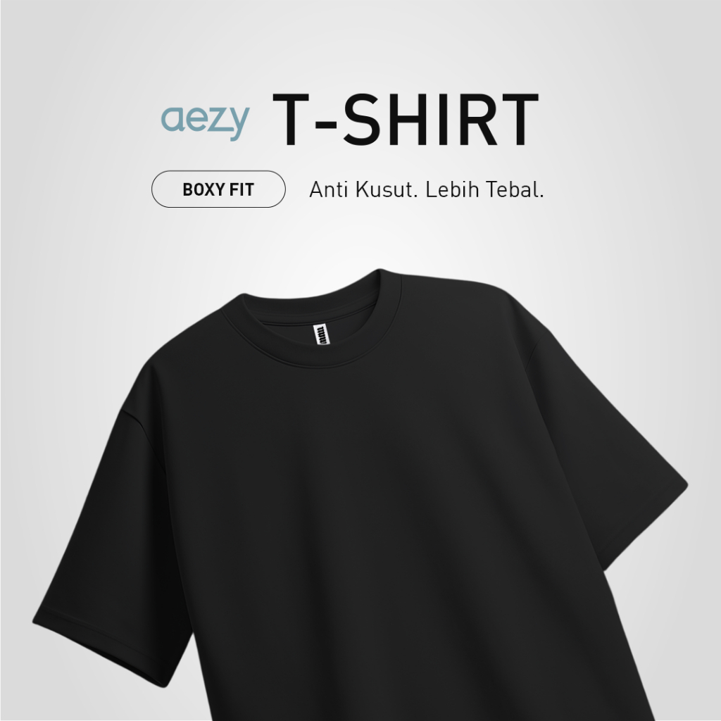 No Void Minds AEZY Boxy Fit Core T-Shirt | Charcoal
