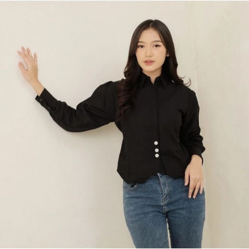 Sanju Blouse - Halinka Shirt Korean Blouse
