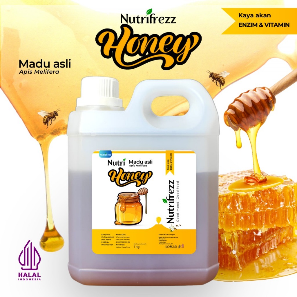 Nutrifrezz - NutriHoney - Madu Multiflora Murni - 500 gr - 1 kg