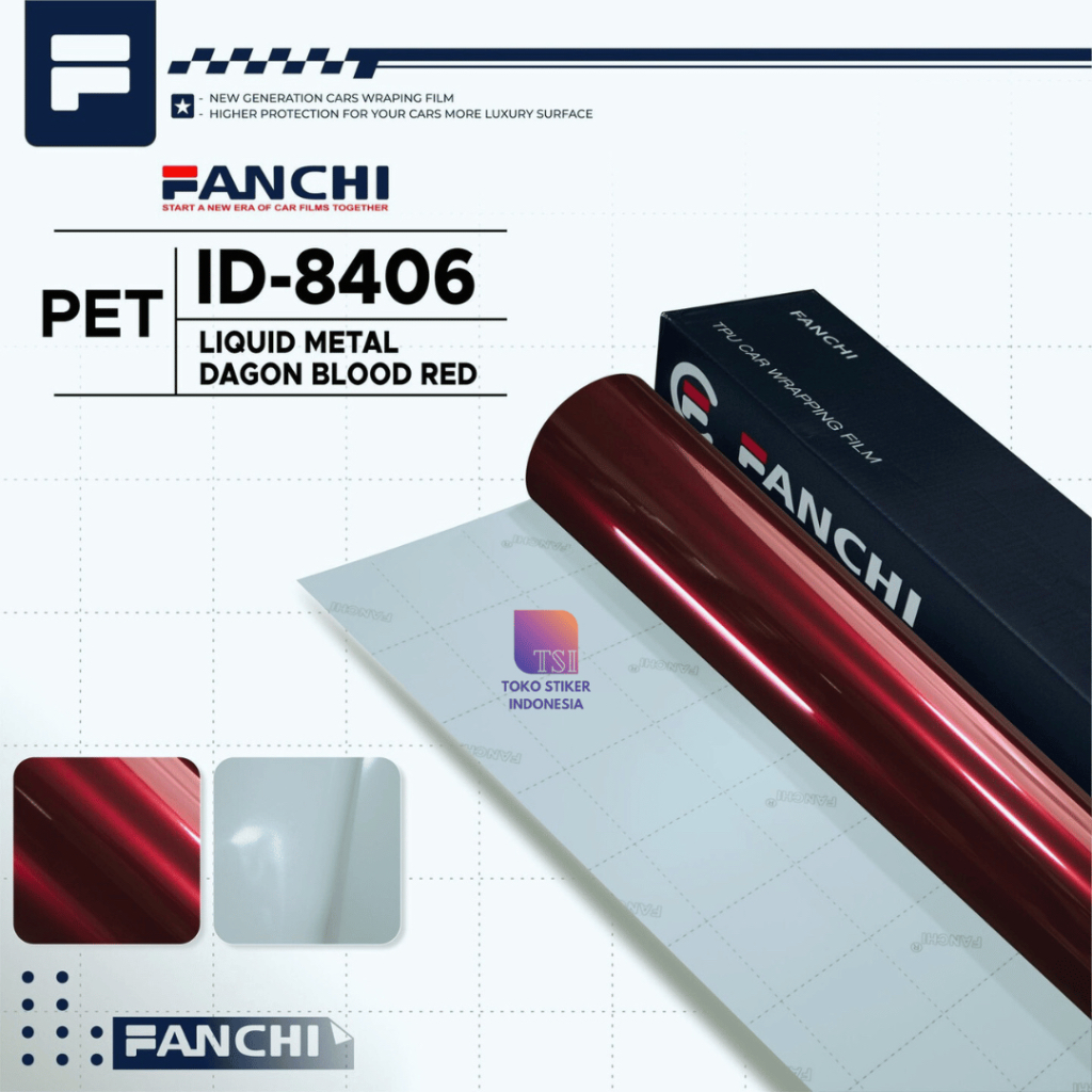 Stiker Skotlet Motor Hitam Lembayung Merah Candy Maroon Moonlight Scotlet Dragon Blood Red Glossy