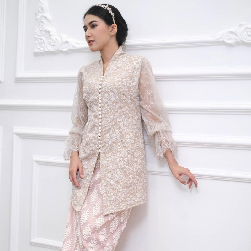 Dearjane -  Aurelie Top Serie Kebaya Engagement Graduation Premium Luxury Elegan Hijab Atasan Saja