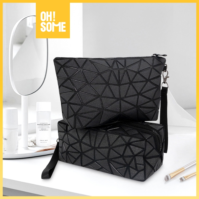 OHSOME - La motti Diamond / Rectangular Diamond Cosmetic Bag Black