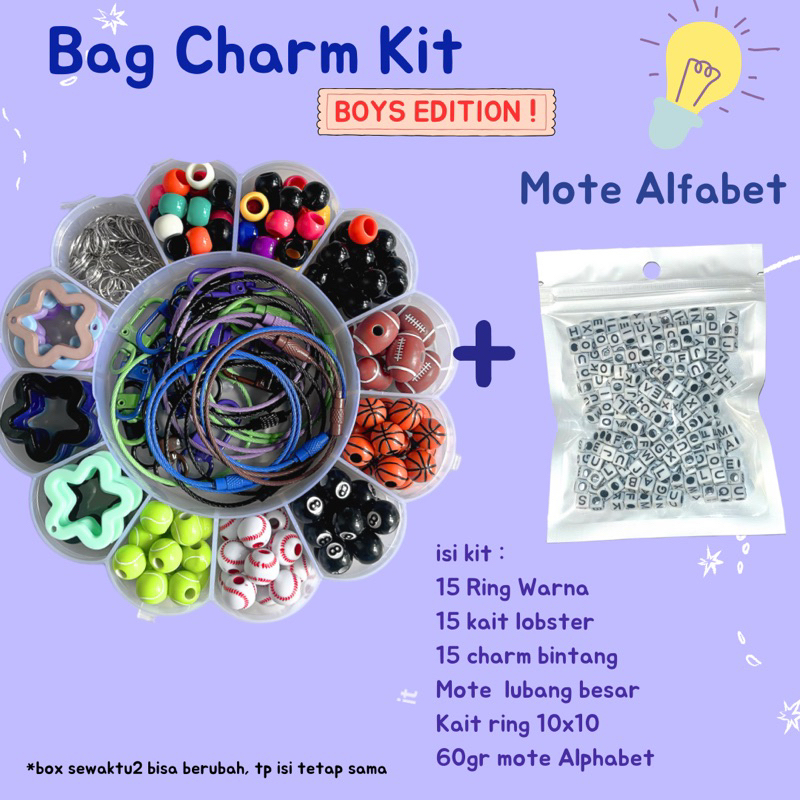 DIY Bag Charm Boys edition untuk laki laki