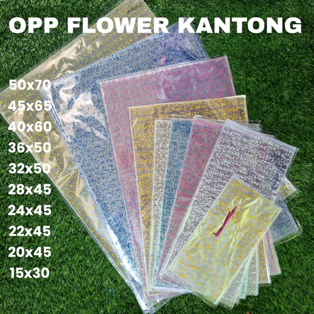 18. isi 12 pcs) Plastik opp kantong souvenir / Plastik ultah / Plastik hampers