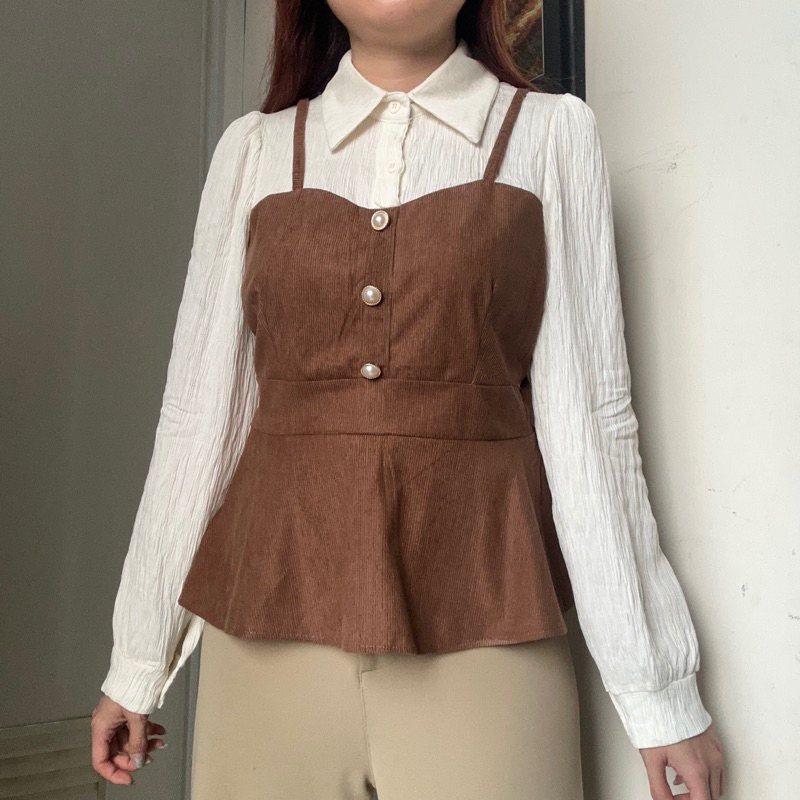 Serena Top atasan blouse kemeja wanita kerja korean Style by Biel the label