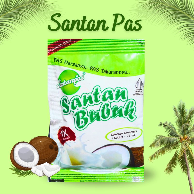 SANTAN PAS SANTAN BUBUK RENTENG ISI 10 PCS