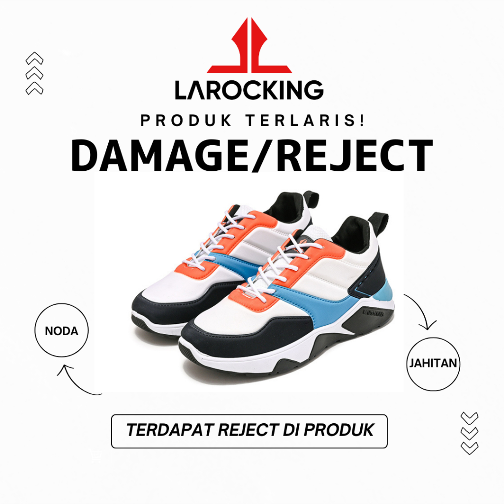 Larocking - Sepatu Sneakers DMG/RJT Daily/Casual Embos Series (Dexter, Horizon, Mezura)