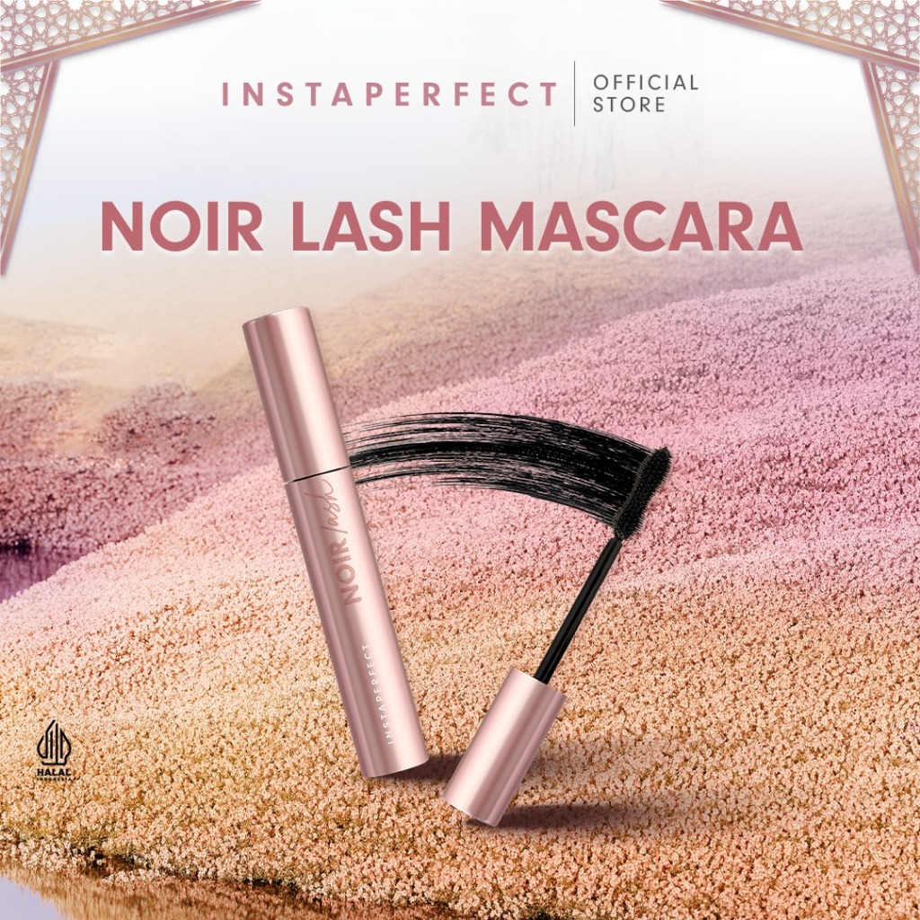 Instaperfect Noir Lash Mascara (Maskara Bulu Mata Smudgeproof, Anti Clumpy, Lentik Panjang Tebal Natural Tahan Lama