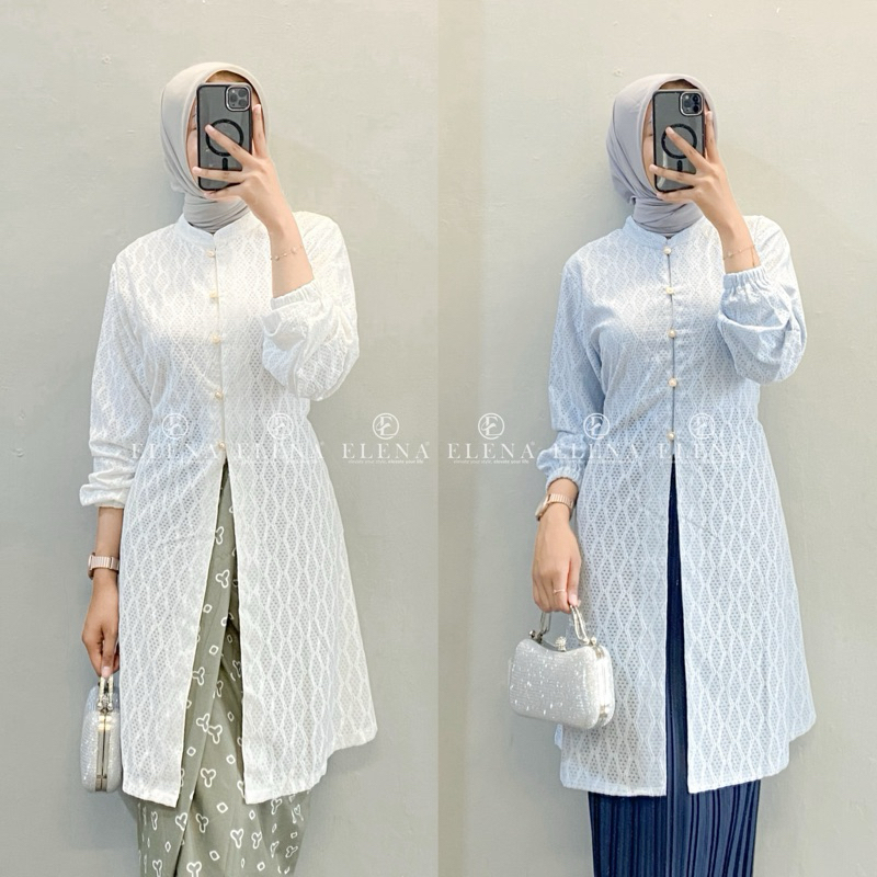 Khalifa tunik 9099 | tunik katbol | tunik kekinian | tunik wanita trendy | tunik polos kondangan