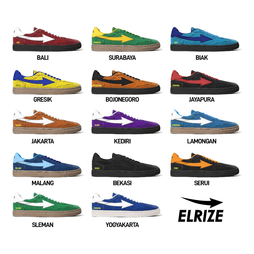 [Terlaris!] Sepatu Elrize Ultras Series PART 1 - Casual Suede Supporter Sepatu Sneakers Pria Wanita