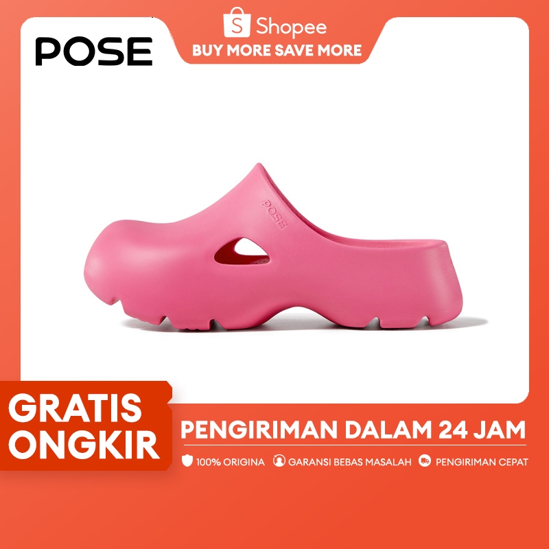【Livestream】POSE 4.5CM Thick Bottom Sandal awan kursi MAE Berry sandal platform wanita sandal wanita simpel elegan dan