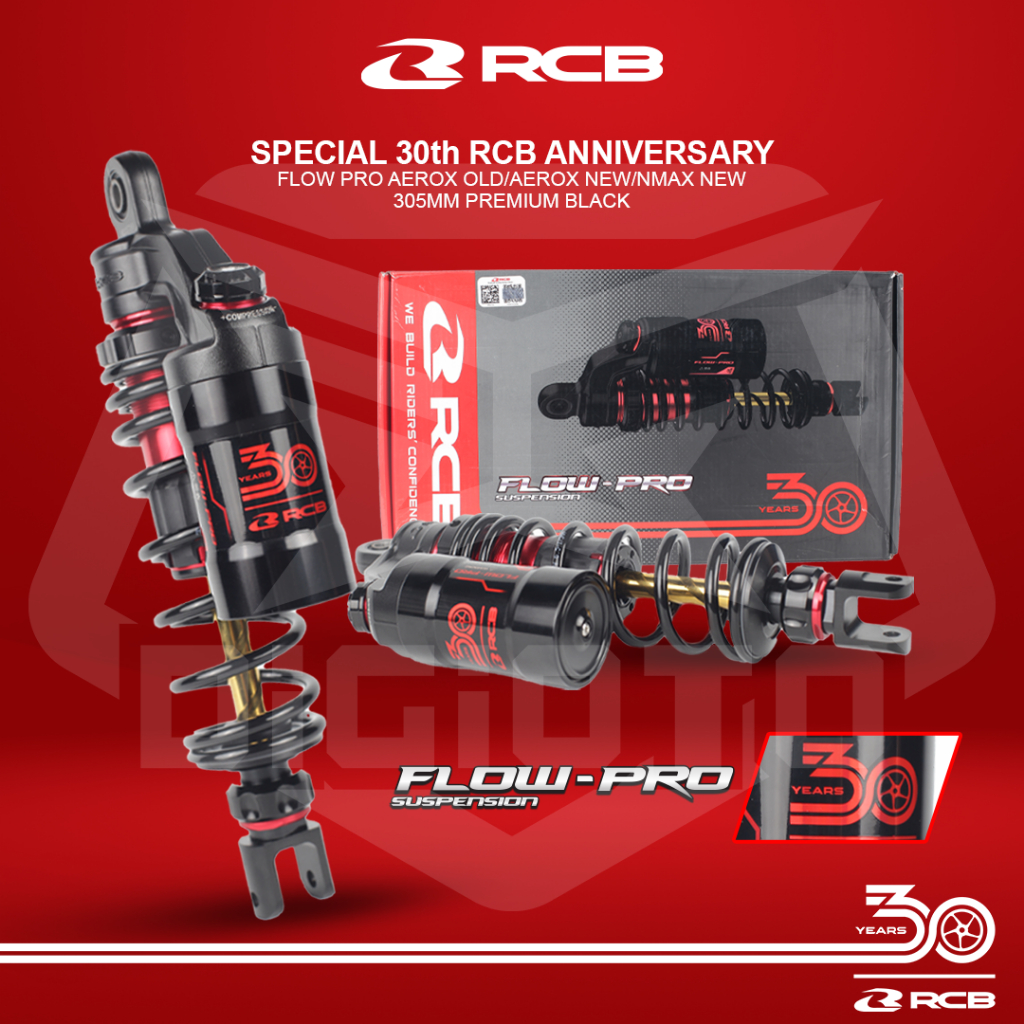Shockbreaker Shock RCB Flow Pro Aerox Old New Nmax New 305mm 30th Anniversary Special Edition