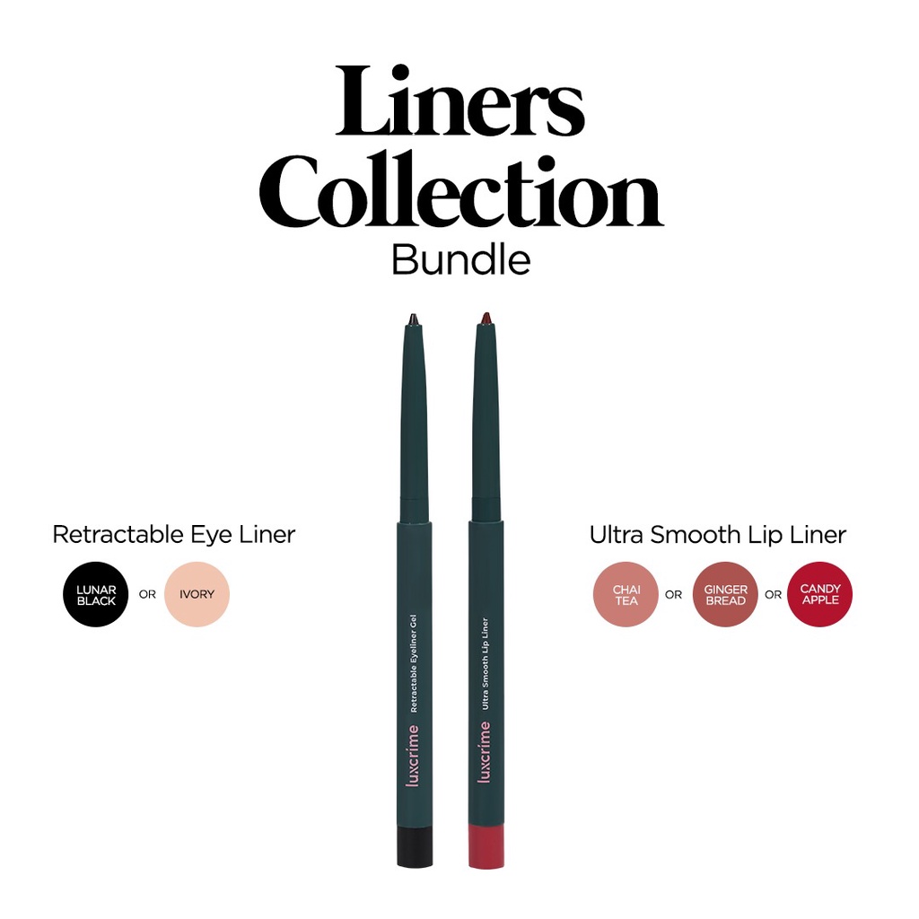 [BUNDLE] Luxcrime Ultra Smooth Lip Liner + Luxcrime Retractable Eyeliner Gel