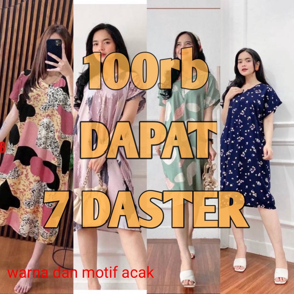 Daster Murah 100 dapat 7 baju / daster Paket 100rb grosir daster pekalongan