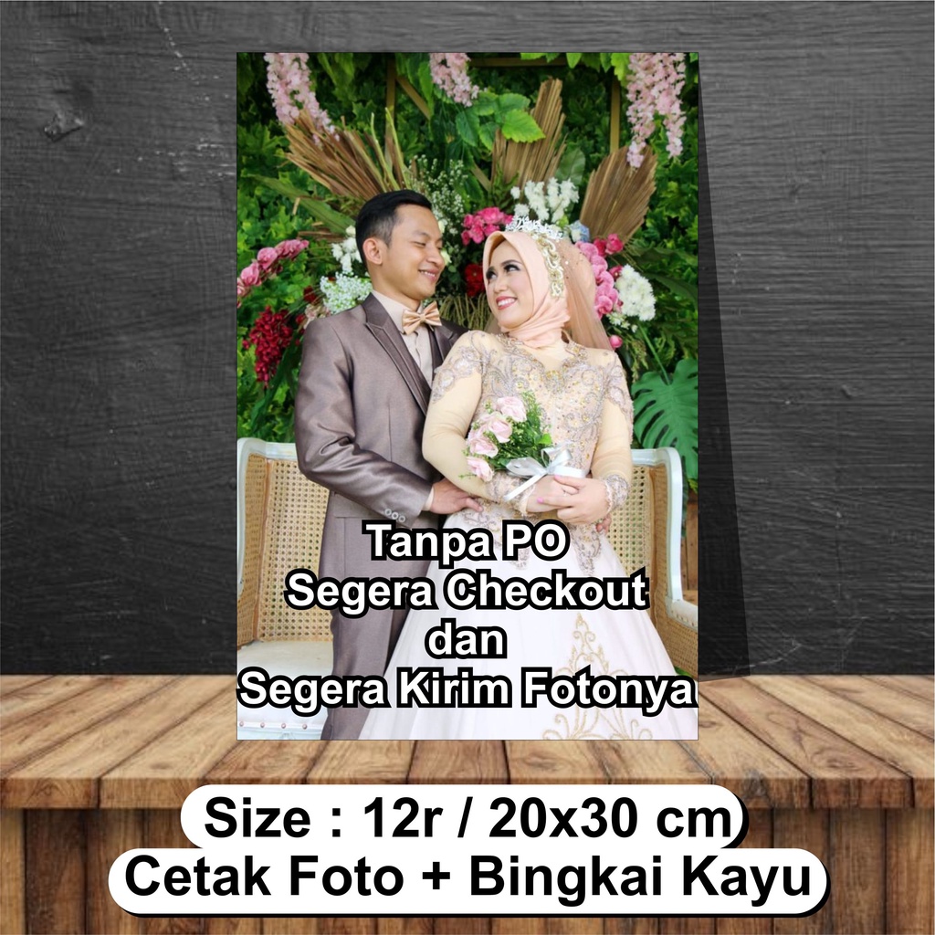 CETAK FOTO MEDIA PAPAN / KAYU MDF UKURAN 12R - 20x30 cm