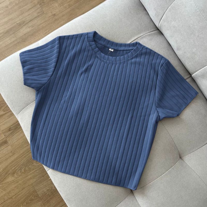 PROMO Sierra Top Knit / Kaos Crop knit wanita / kaos streat wanita slimfit /  kaos iner streat /kaos rumahan santai