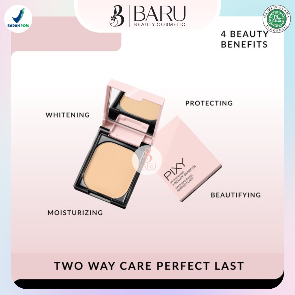 Pixy UV Twc Perfect Last | Two Way Cake | Bedak Padat | Kosmetik Wajah | Bedak | Compact Powder | Original | BPOM
