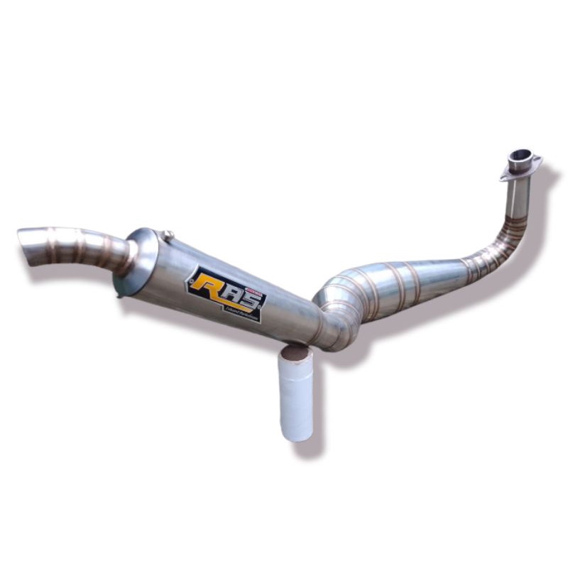 knalpot motor RX-King kolong cobra stainless Ras Exhaust