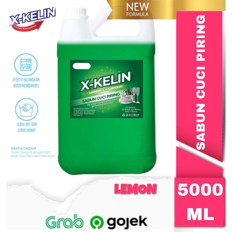 Sabun Cuci Piring X-Kelin aroma Jeruk 5 liter