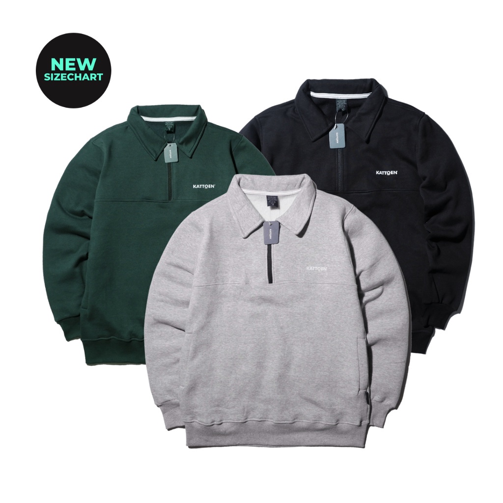Kattoen Jaket Jumper Hoodie Polos - Half Zipper Series