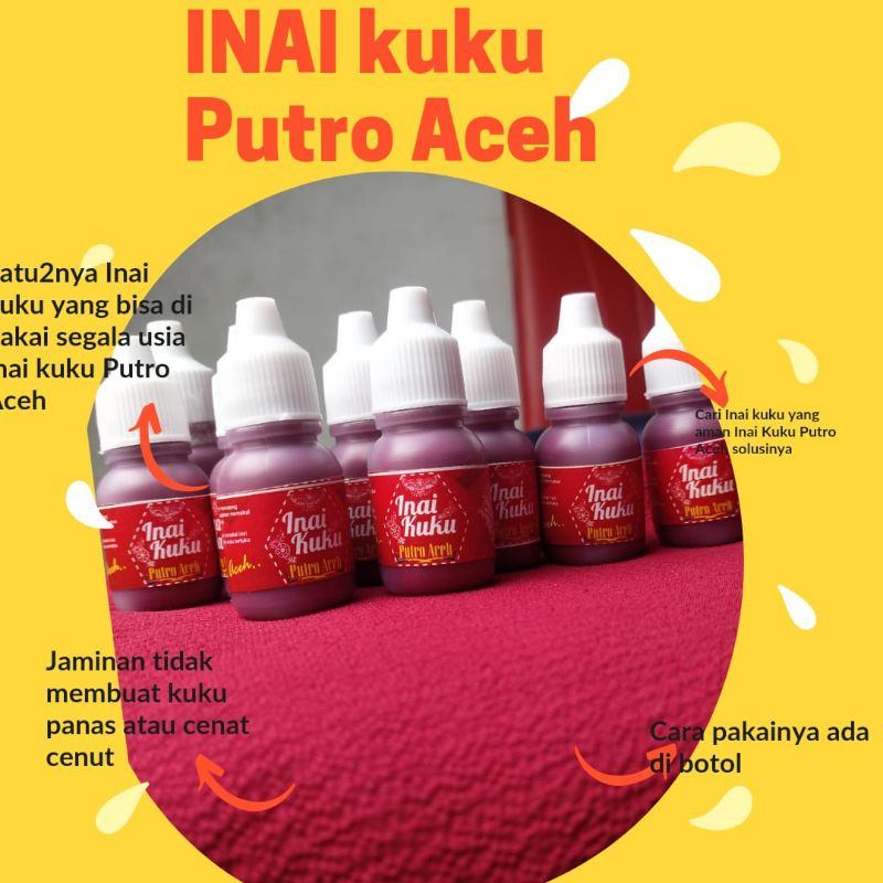 Inai kuku Putro Aceh 10 mil