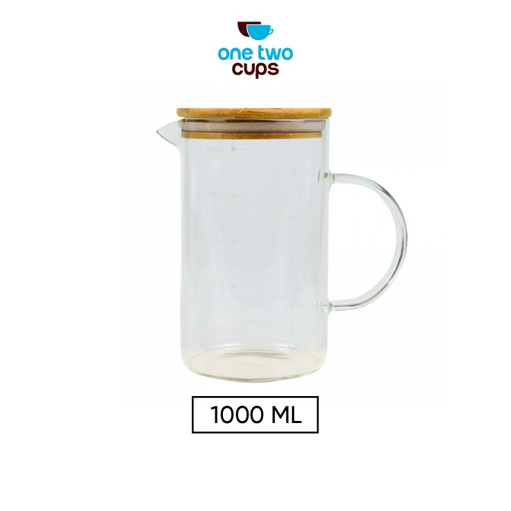 One Two Cups Gelas Takar Ukur Measuring Cup Glass - GG-18-1000ML