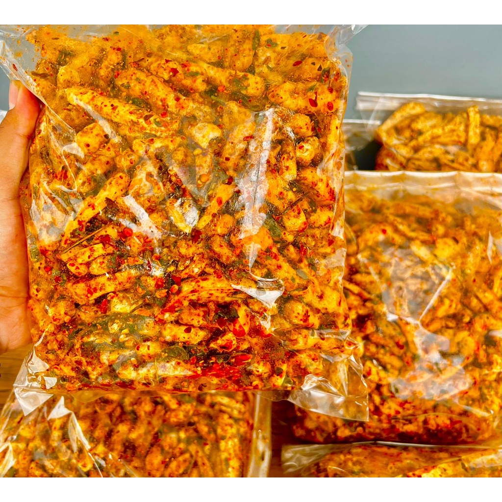 Basreng pedas daun jeruk viral basreng bumbu melimpah 1 kg