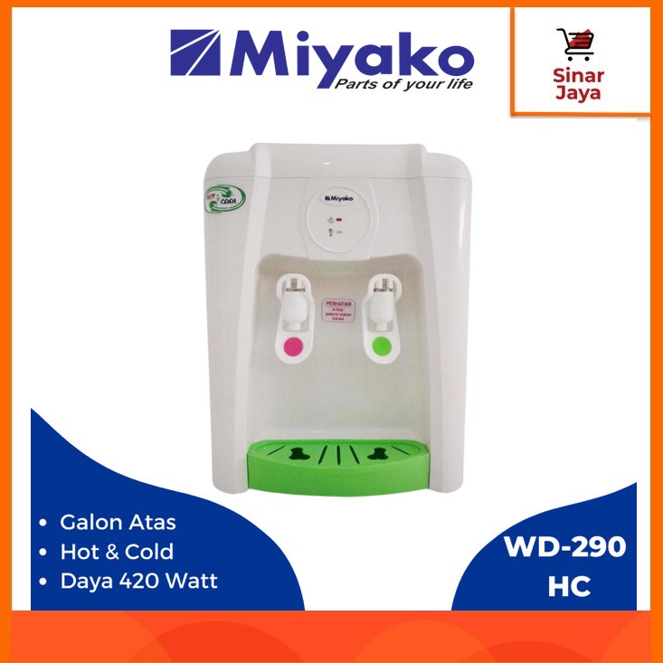 MIYAKO WD-290 PHC/HC Dispenser Air Panas & Dingin (Hot & Cool)