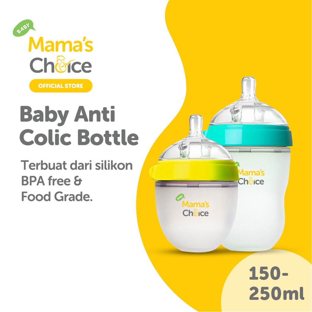 Dot Bayi Botol Susu | Anti Colic Baby Bottle Mama's Choice  - Botol Susu Baby Safe Anti Kolik